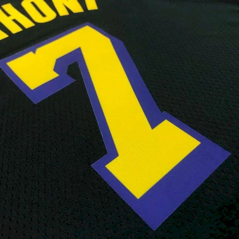 Carmelo Anthony Men’s Black Swingman Team Jersey – Noche Latina
