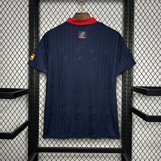 Camisa reserva retrô da Espanha de 1996