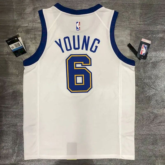 Camisa masculina Nick Young branca versão jogador – edição clássica