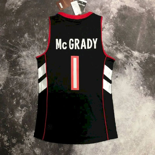 Camisa masculina M&N 2000 Tracy McGrady retrô roxa/preta
