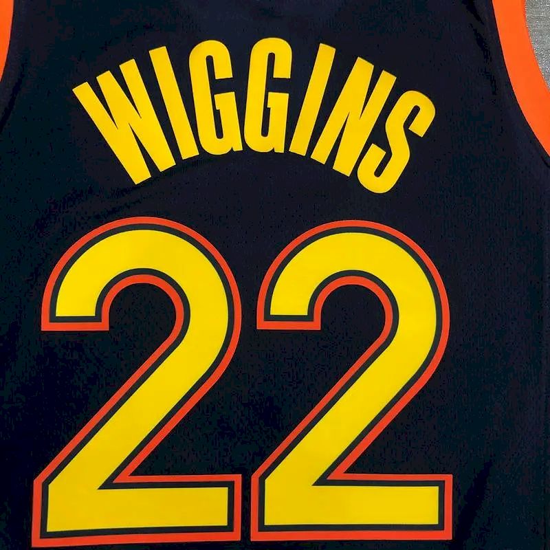 Men’s Andrew Wiggins 2020-21 Navy Swingman Jersey – City Edition
