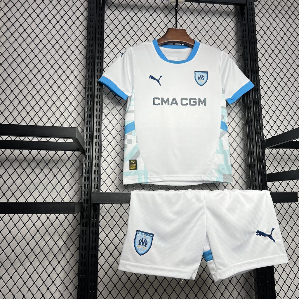 Olympique de Marseille 2024/25 Home Kids Kit