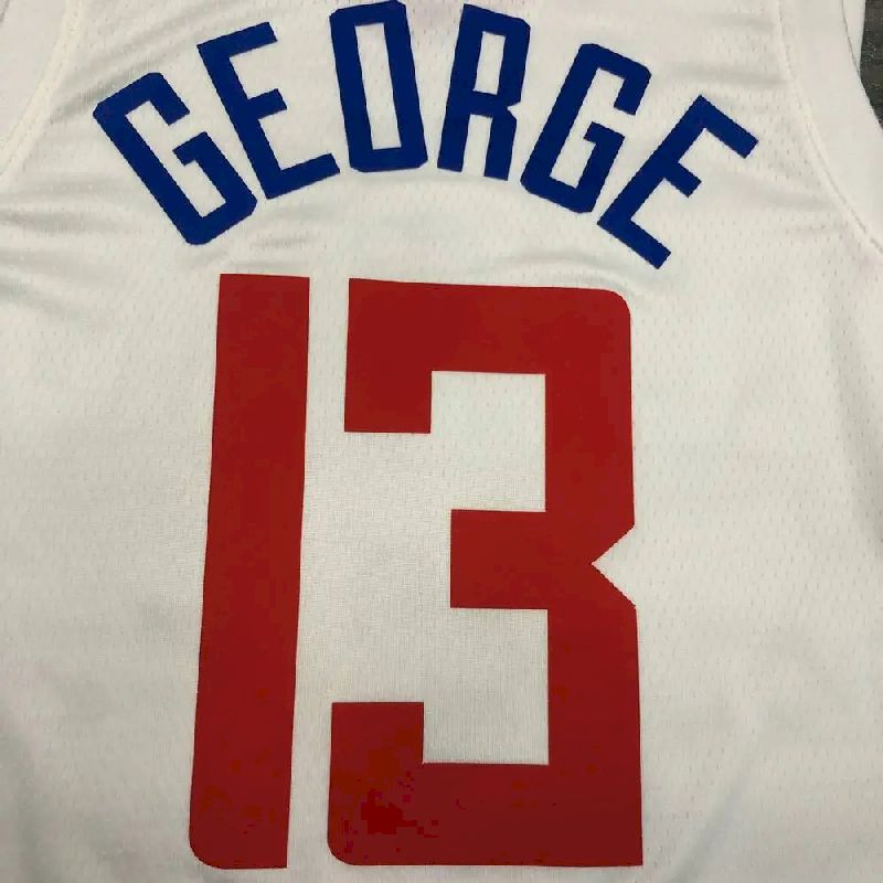 Men’s Paul George White 2020-21 Player Version Jersey – Association Edition