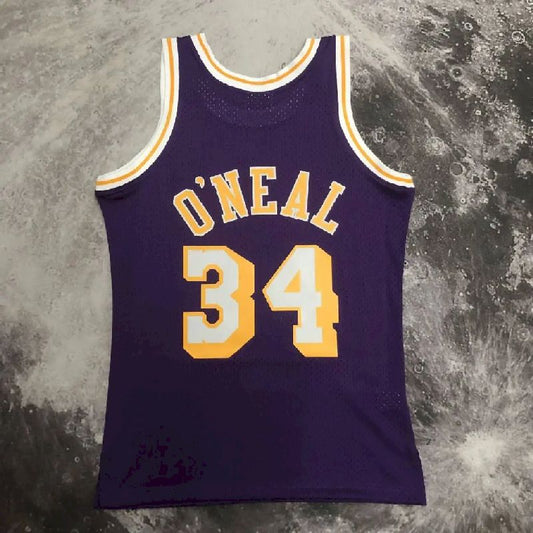 Camisa Masculina M&N 96/97 Shaquille O'Neal Roxa Retro