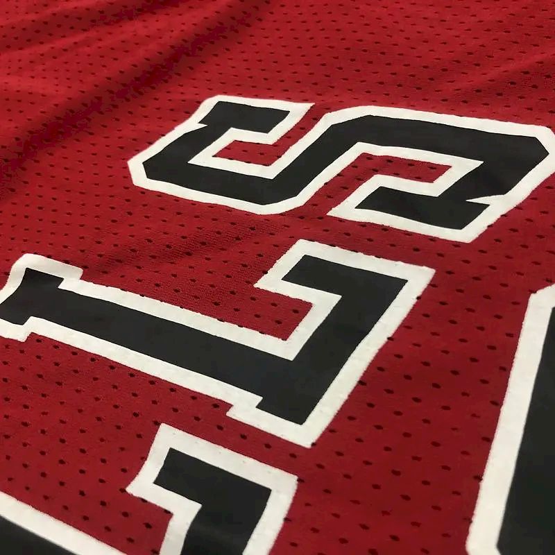 Camisa vermelha masculina Scottie Pippen – Edição retrô