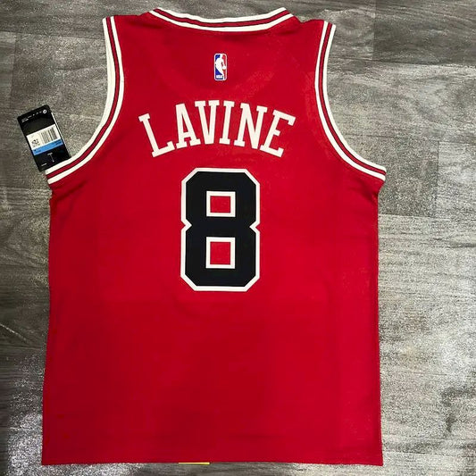 Camisa Masculina Zach Lavine Vermelha Versão Jogador – Edição Clássica