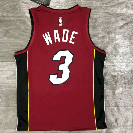 Camisa masculina Dwyane Wade vermelha 2020-21 Swingman versão jogador – Edição Statement