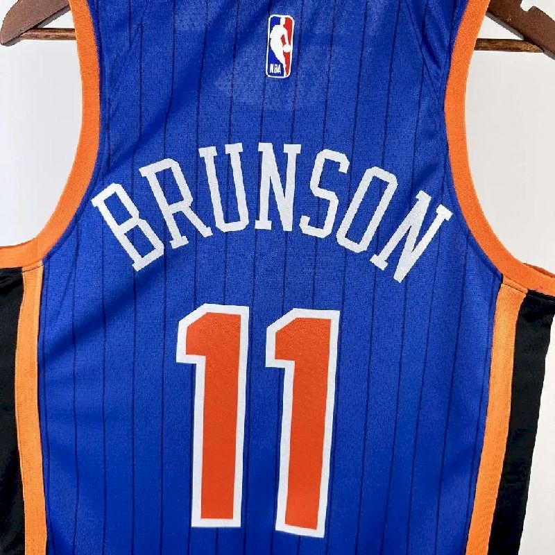 Camisa azul masculina Jalen Brunson 2024 – Edição City
