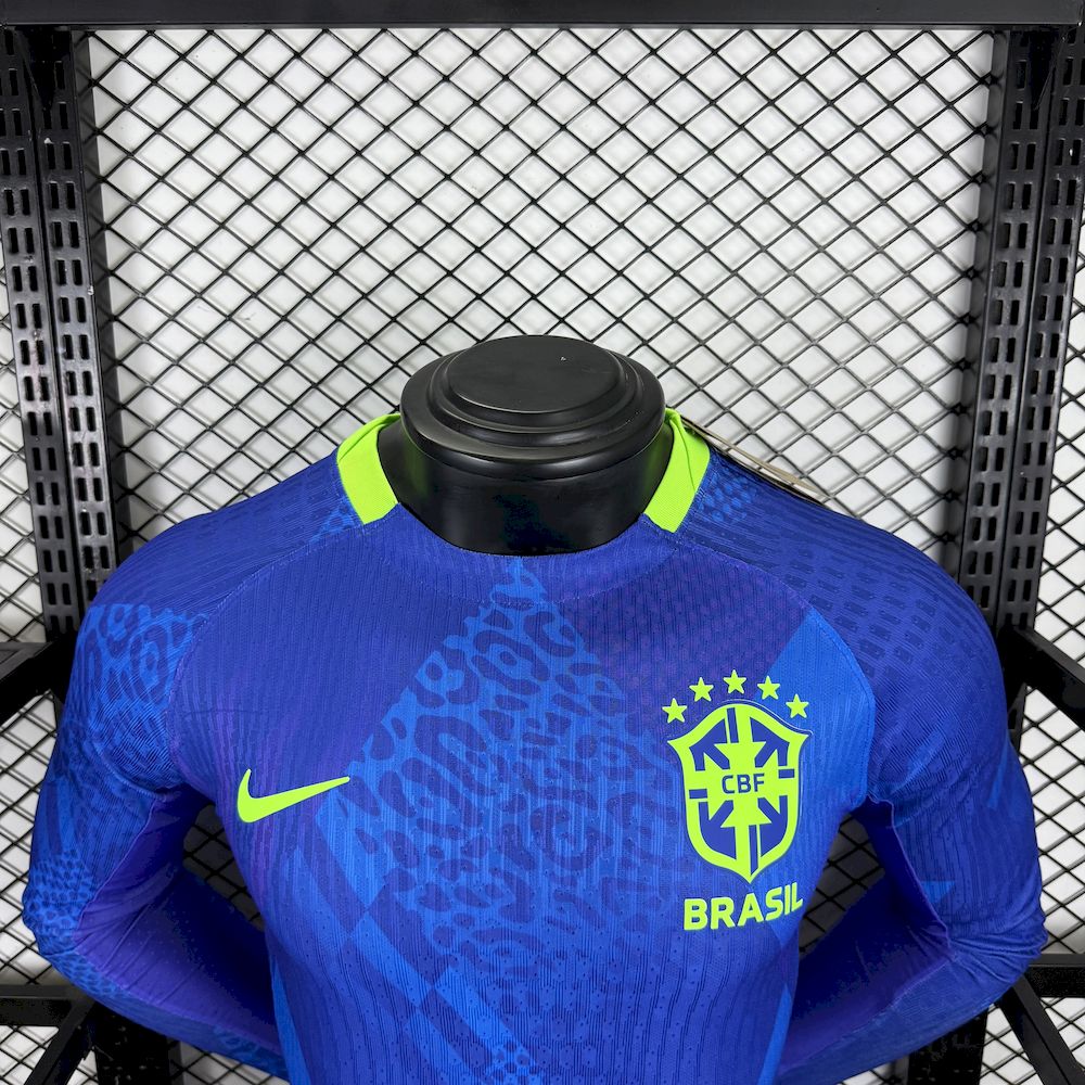 Camisa Brasil 2025/26 Away Manga Longa Versão Jogador