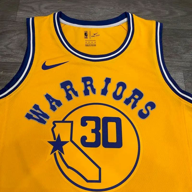 Camisa Masculina Stephen Curry Amarela Versão Jogador – Edição Clássica