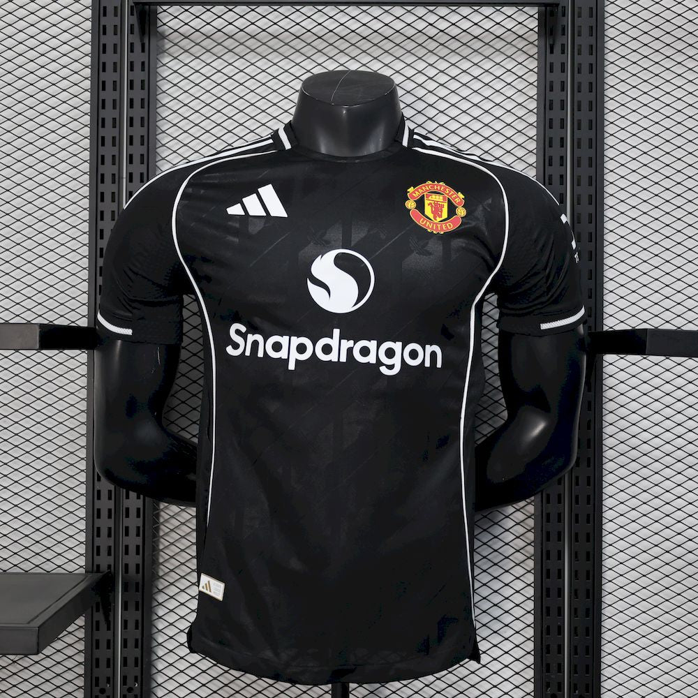 Camisa Manchester United 2025/26 Edição Especial Preta Edição Jogador