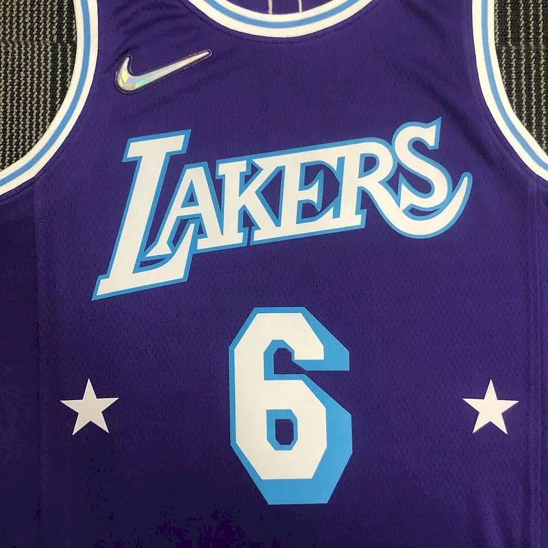 Men’s LeBron James Purple Team Jersey – 75th Anniversary City Edition