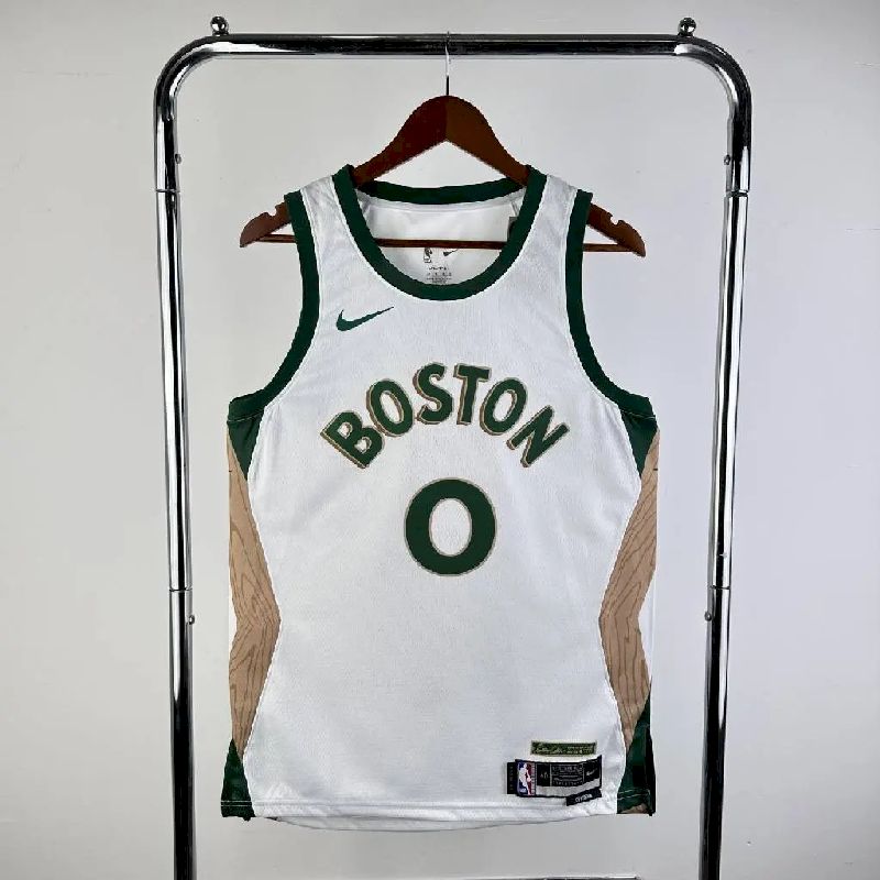 Camisa Jayson Tatum Branca Masculina 2024 – Edição Cidade