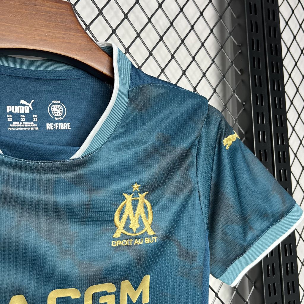 Olympique de Marseille 2024/25 Away Kids Kit