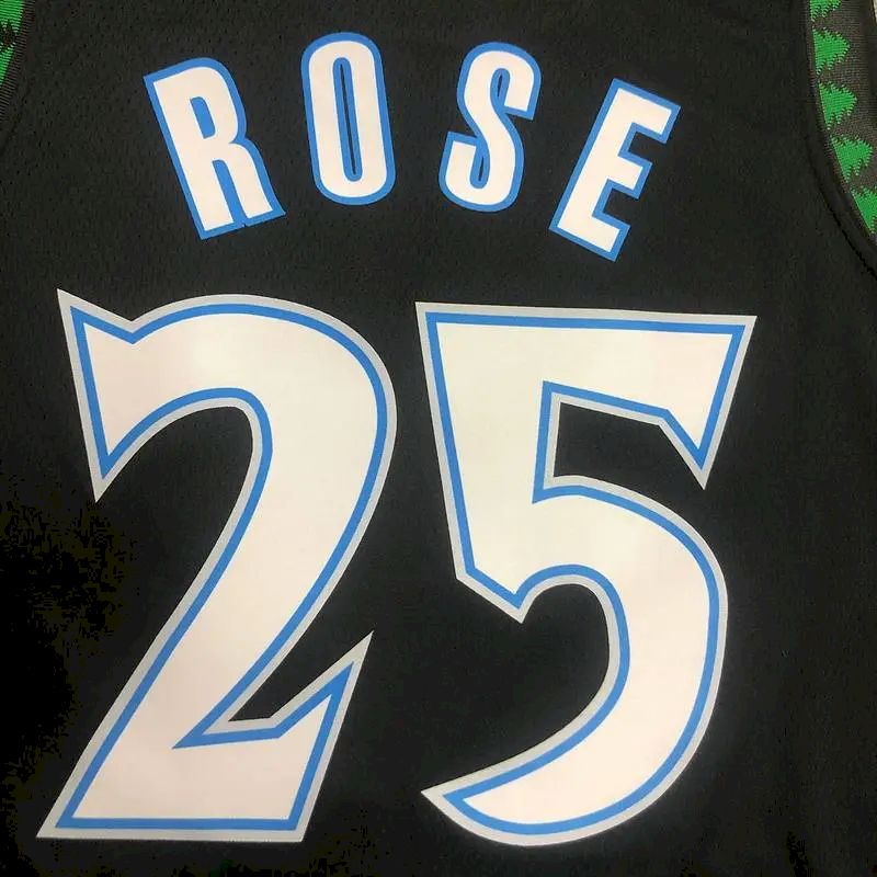 Camisa preta masculina Derrick Rose Swingman – Edição Clássica