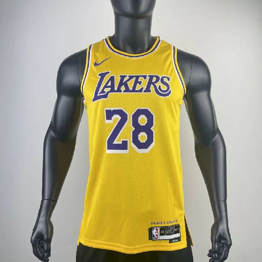 Camisa amarela masculina Rui Hachimura