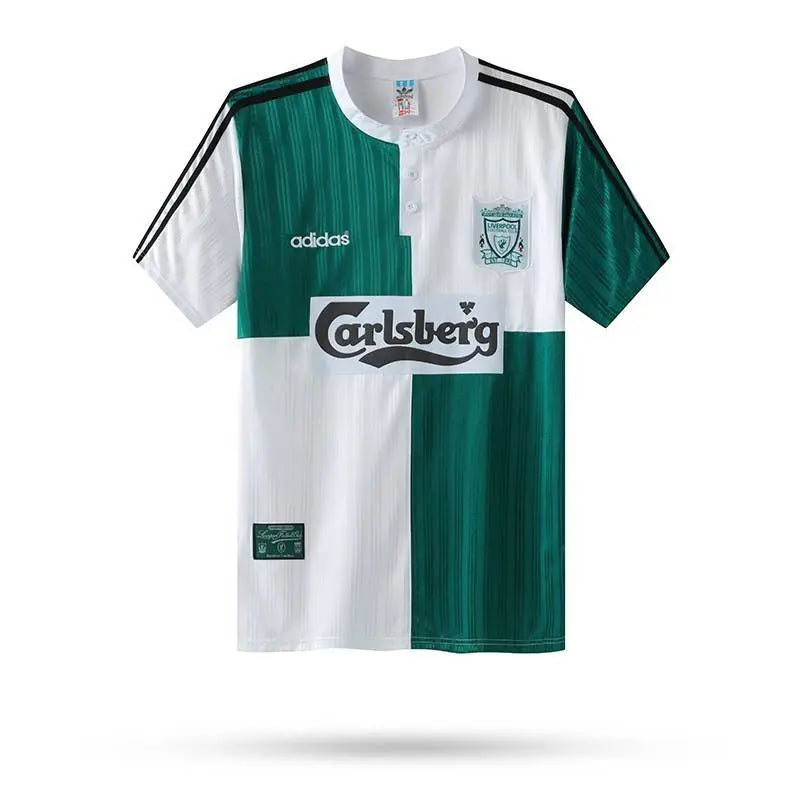 Camisa retrô reserva do Liverpool 1995/96