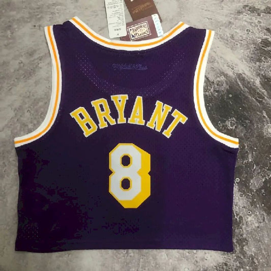 Camisa feminina M&N Kobe Bryant roxa retrô