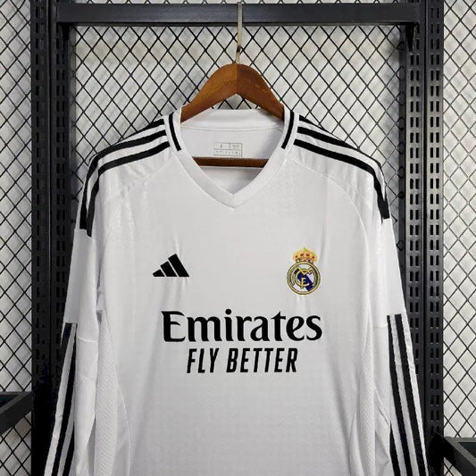 Camisa Real Madrid Home 2024/25 de manga comprida