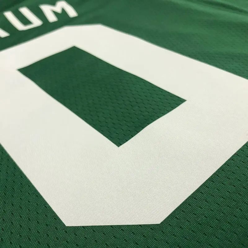 Camisa masculina Jayson Tatum Green Team – Edição de 75º aniversário