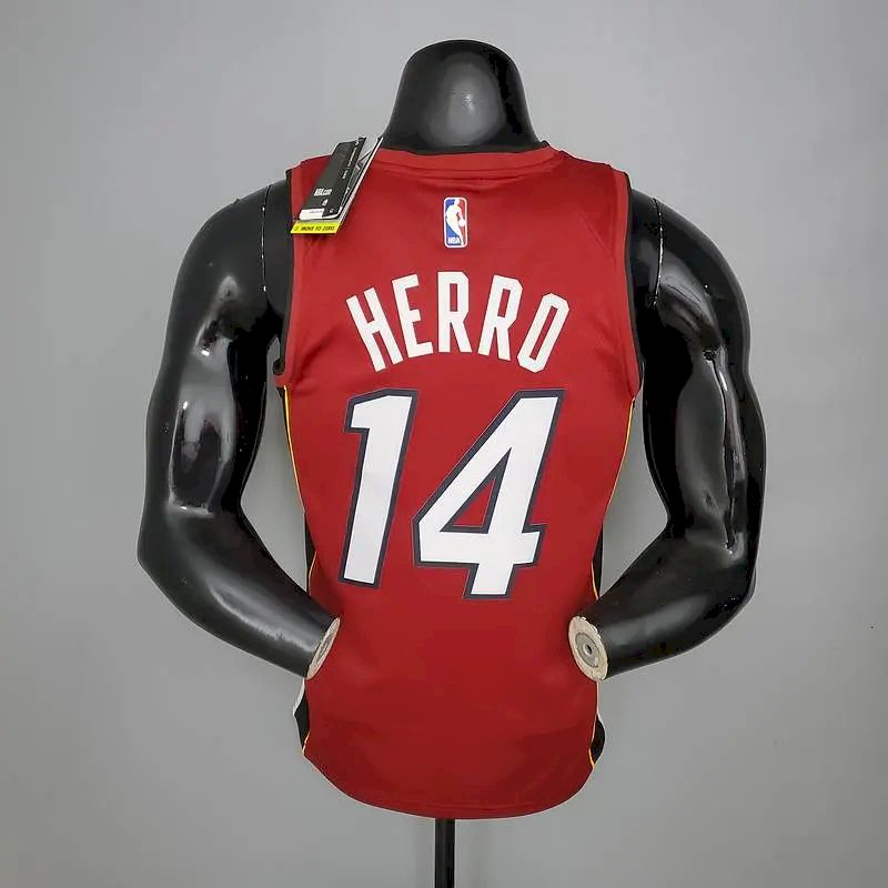 Men’s Tyler Herro Red 2020-21 Swingman Player Version Jersey – Statement Edition