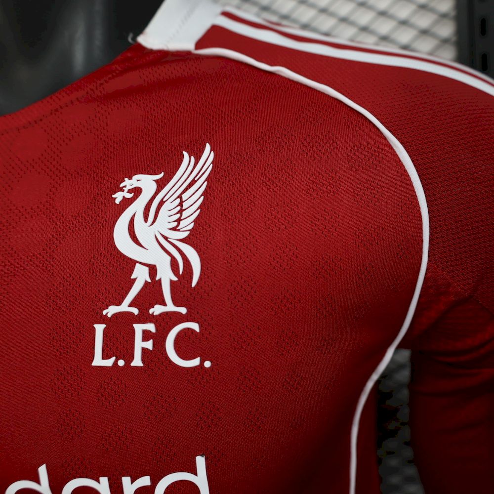 Liverpool 2025/26 Home Long Sleeves Jersey Player Version