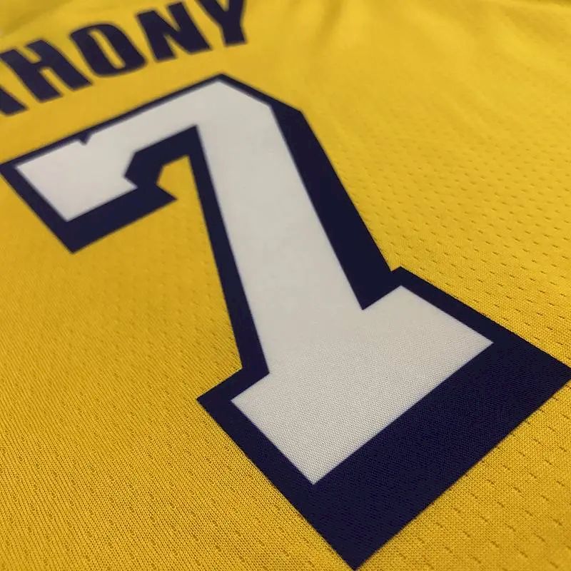 Carmelo Anthony Men’s Yellow Swingman Team Jersey – Retro Classic Edition