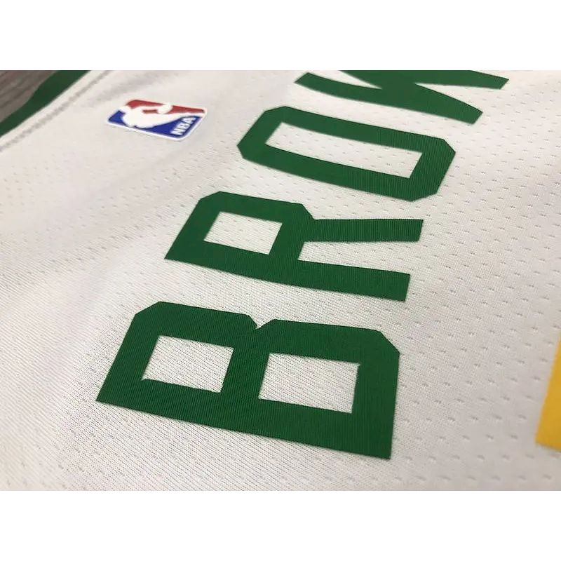 Camisa Jaylen Brown Branca Masculina Versão Jogador – Edição Cidade