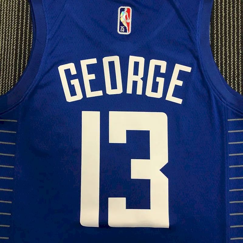 Men’s Paul George Blue Team Jersey – 75th Anniversary Edition
