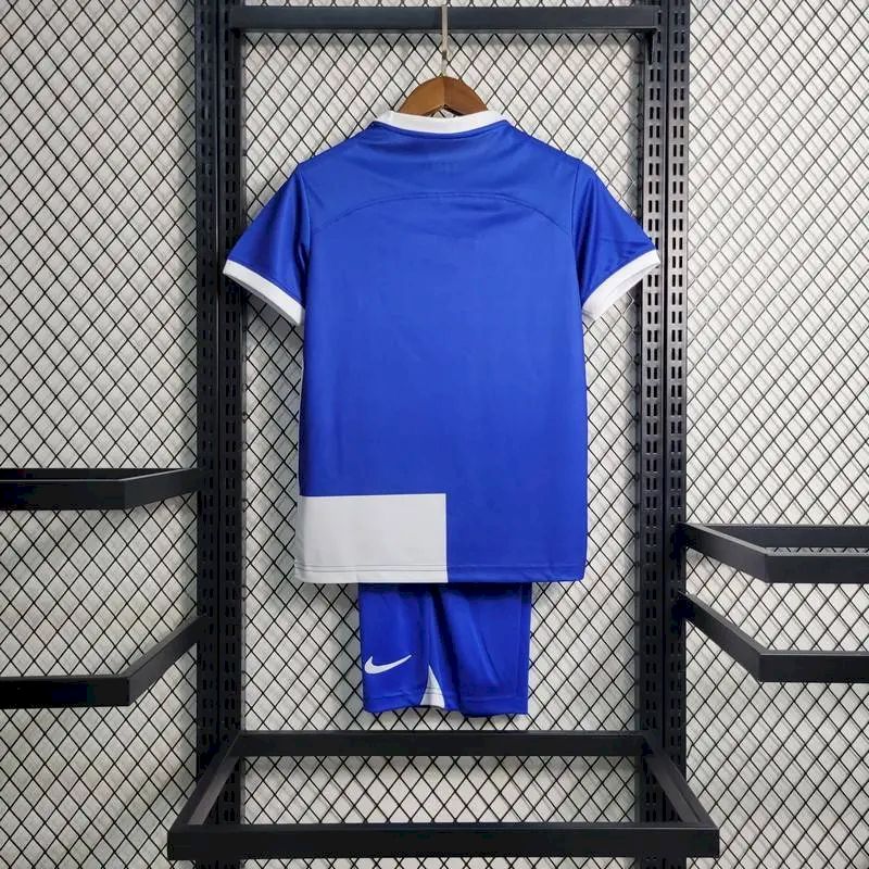 Kit reserva infantil do Atlético de Madrid 2023/24