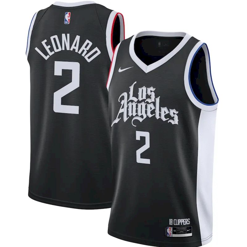 Men’s Kawhi Leonard 2020-21 Black Swingman Player Version Jersey – City Edition