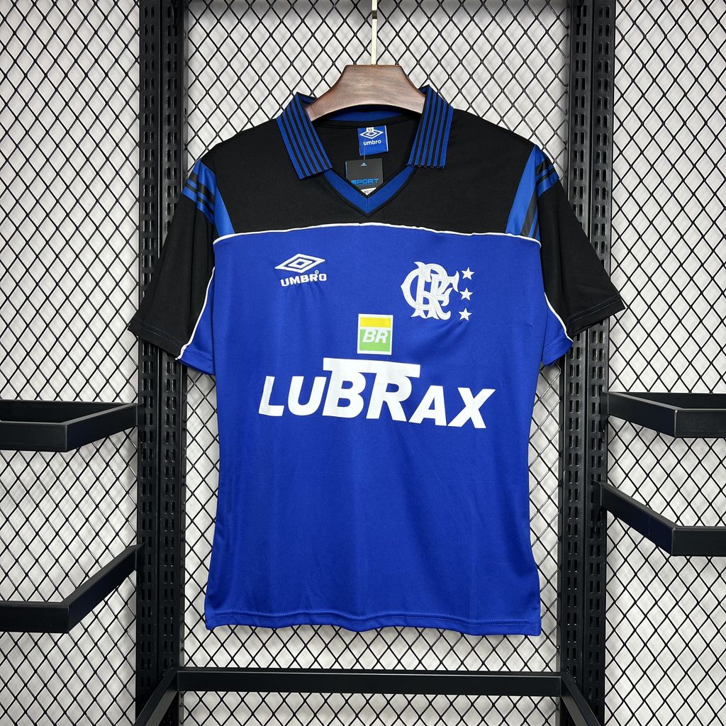 Camisa retrô azul de goleiro do Flamengo 1999