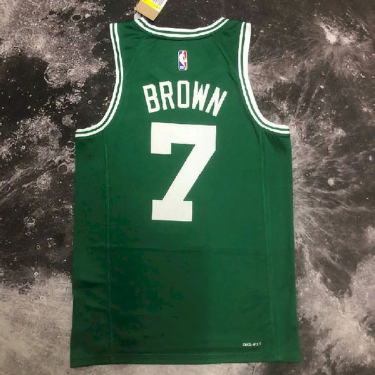 Camisa masculina Jaylen Brown Green Team