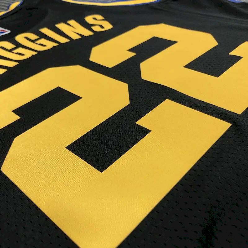 Men’s Andrew Wiggins Black Team Jersey – 75th Anniversary City Edition