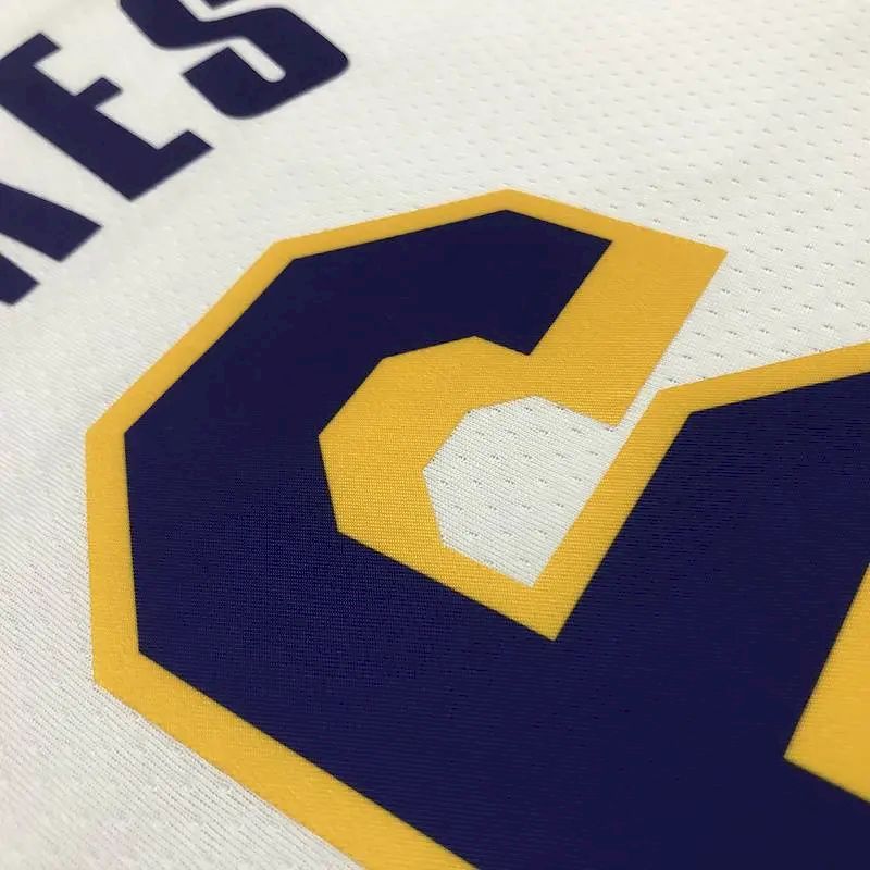 Camisa masculina LeBron James White Team – Edição de 75º aniversário