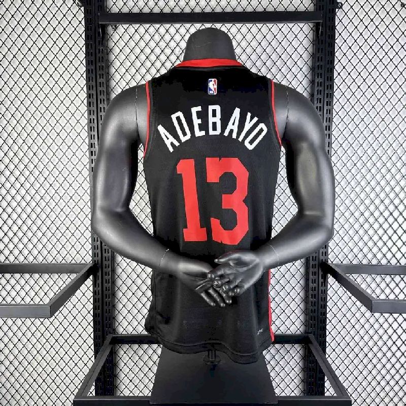 Camisa preta masculina Bam Adebayo 2024 - Edição City