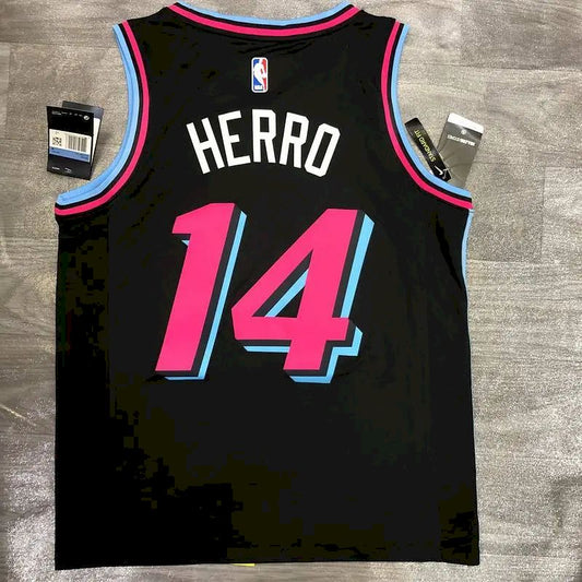 Tyler Herro Men’s Black Player Version Jersey – Retro Classic Edition