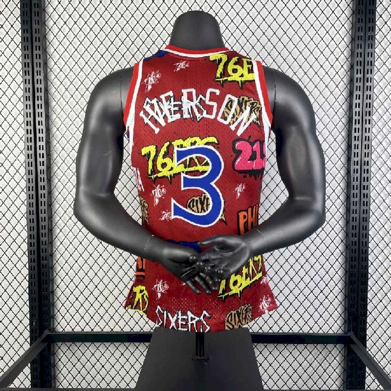 Camisa masculina M&N 1996/97 Allen Iverson retrô