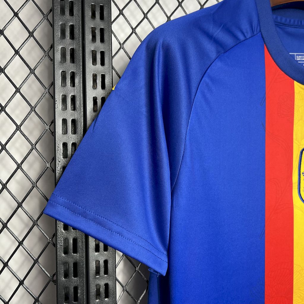 Camisa de treino pré-jogo da Espanha para a Eurocopa 2024/25