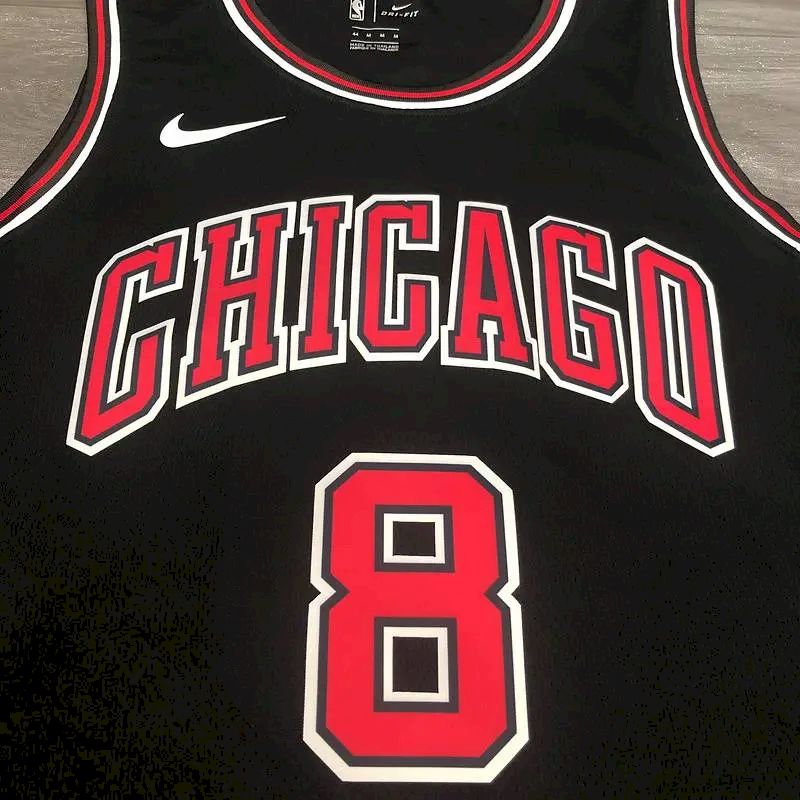 Camisa Masculina Zach Lavine Preta Versão Jogador – Edição Clássica
