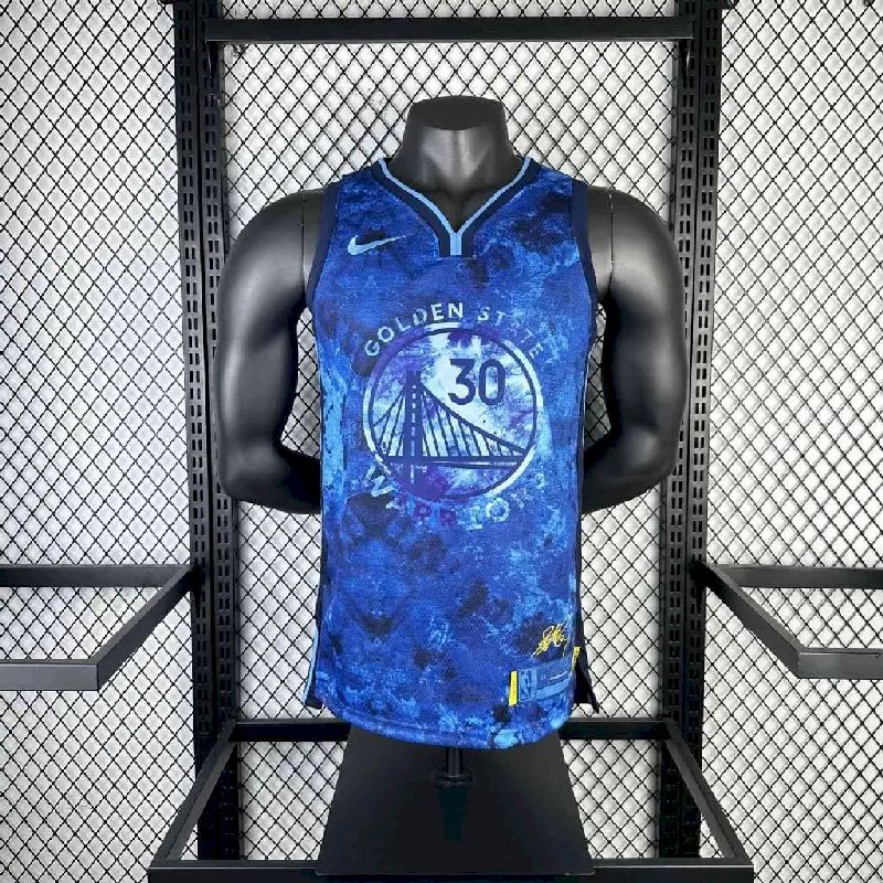 Camisa azul masculina Stephen Curry 2024