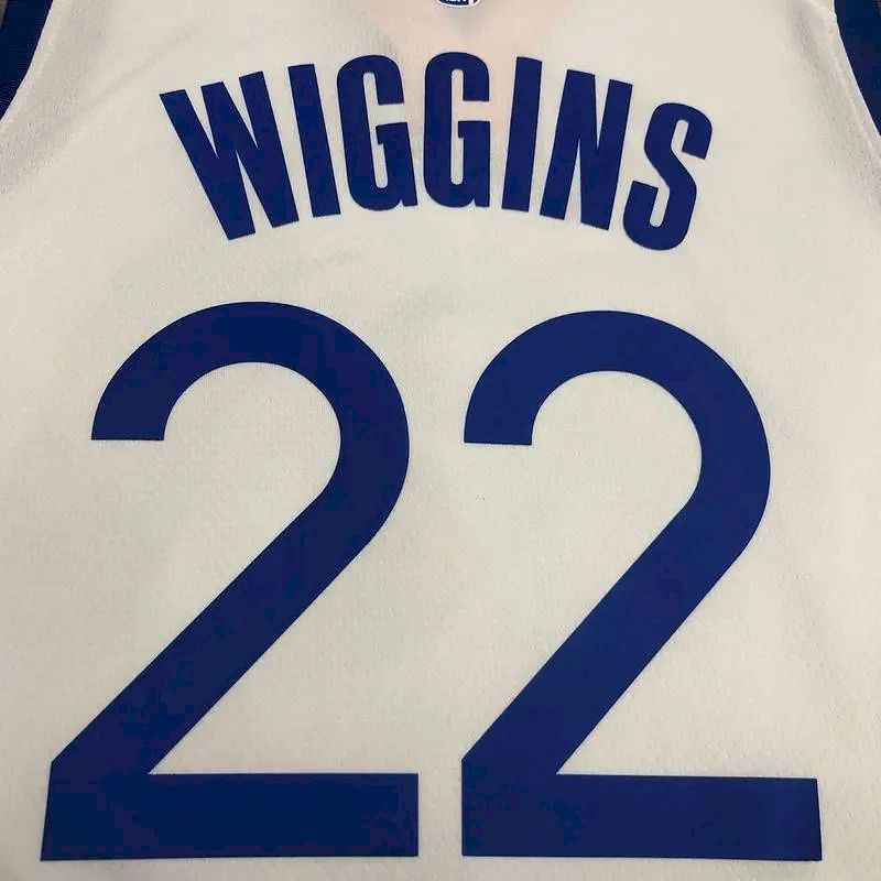 Andrew Wiggins Men’s White Player Version Jersey – Association Edition