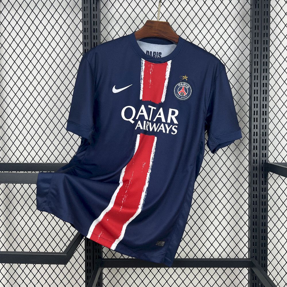 Paris Saint-Germain 2024/25 Home Jersey With Stars