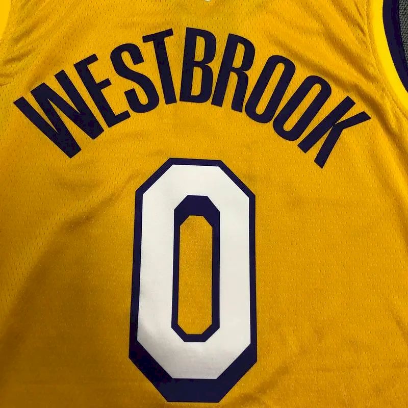 Russell Westbrook Men’s Yellow Swingman Team Jersey – Retro Classic Edition