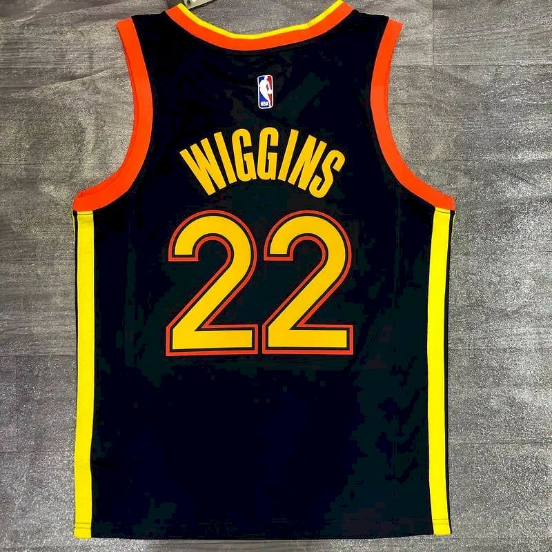 Men’s Andrew Wiggins 2020-21 Navy Swingman Jersey – City Edition
