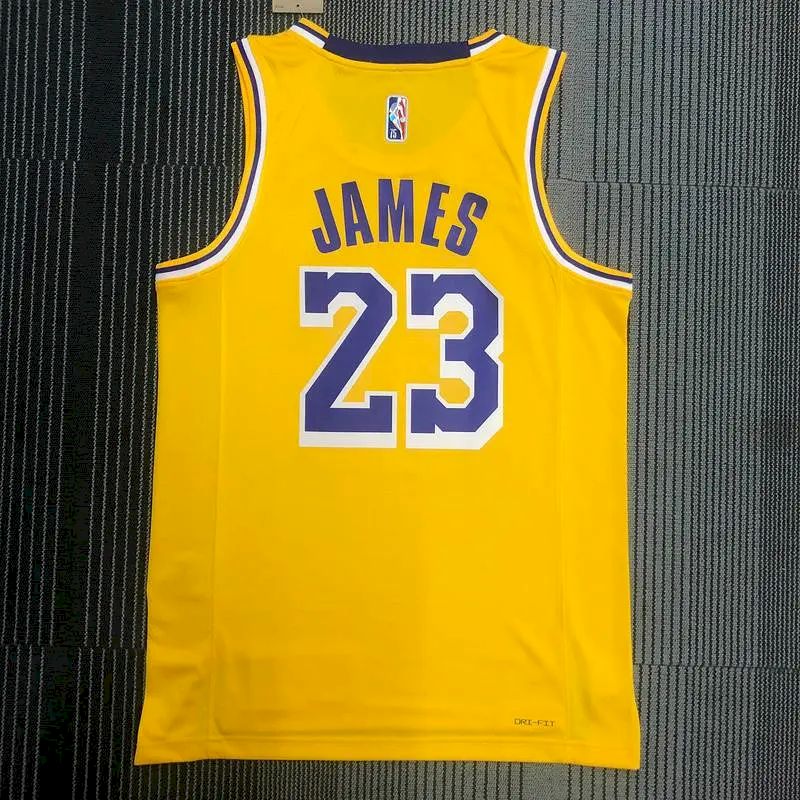Camisa amarela masculina do LeBron James – Edição de 75º aniversário