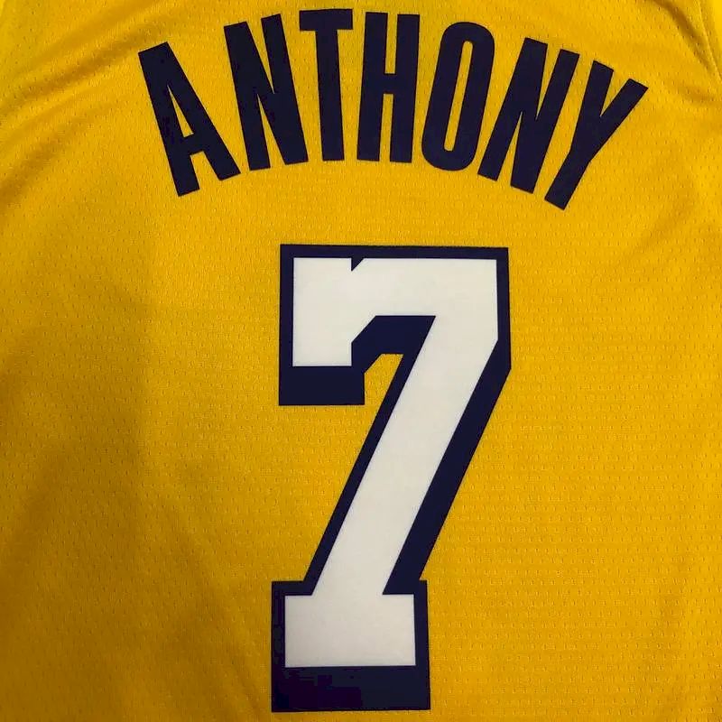 Carmelo Anthony Men’s Yellow Swingman Team Jersey – Retro Classic Edition