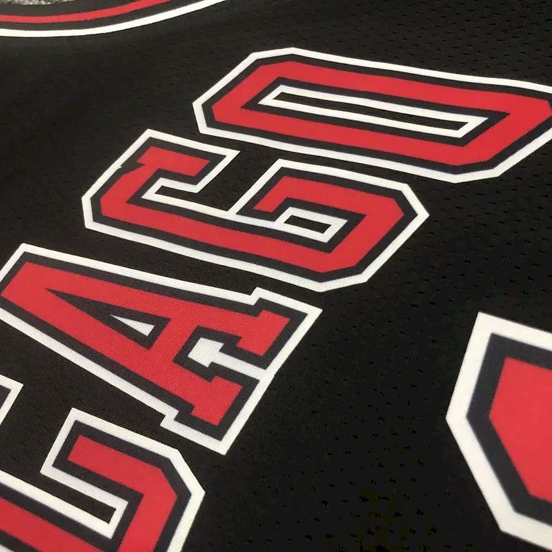 Camisa preta masculina Swingman Dennis Rodman – Edição Statement