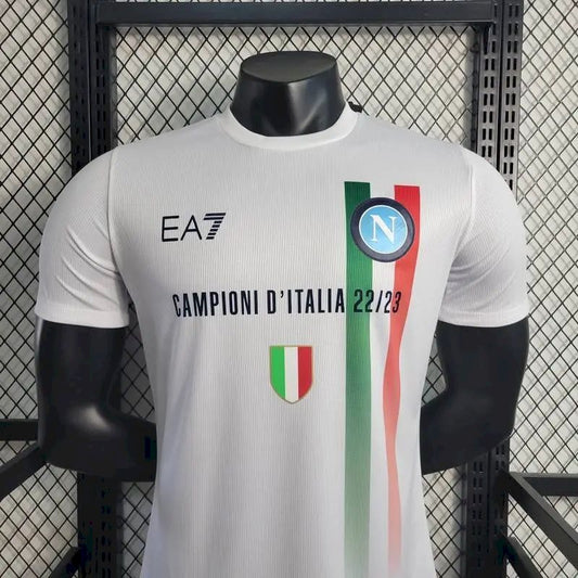 Napoli 2023/24 Champion Edition Jersey Player Version White 3