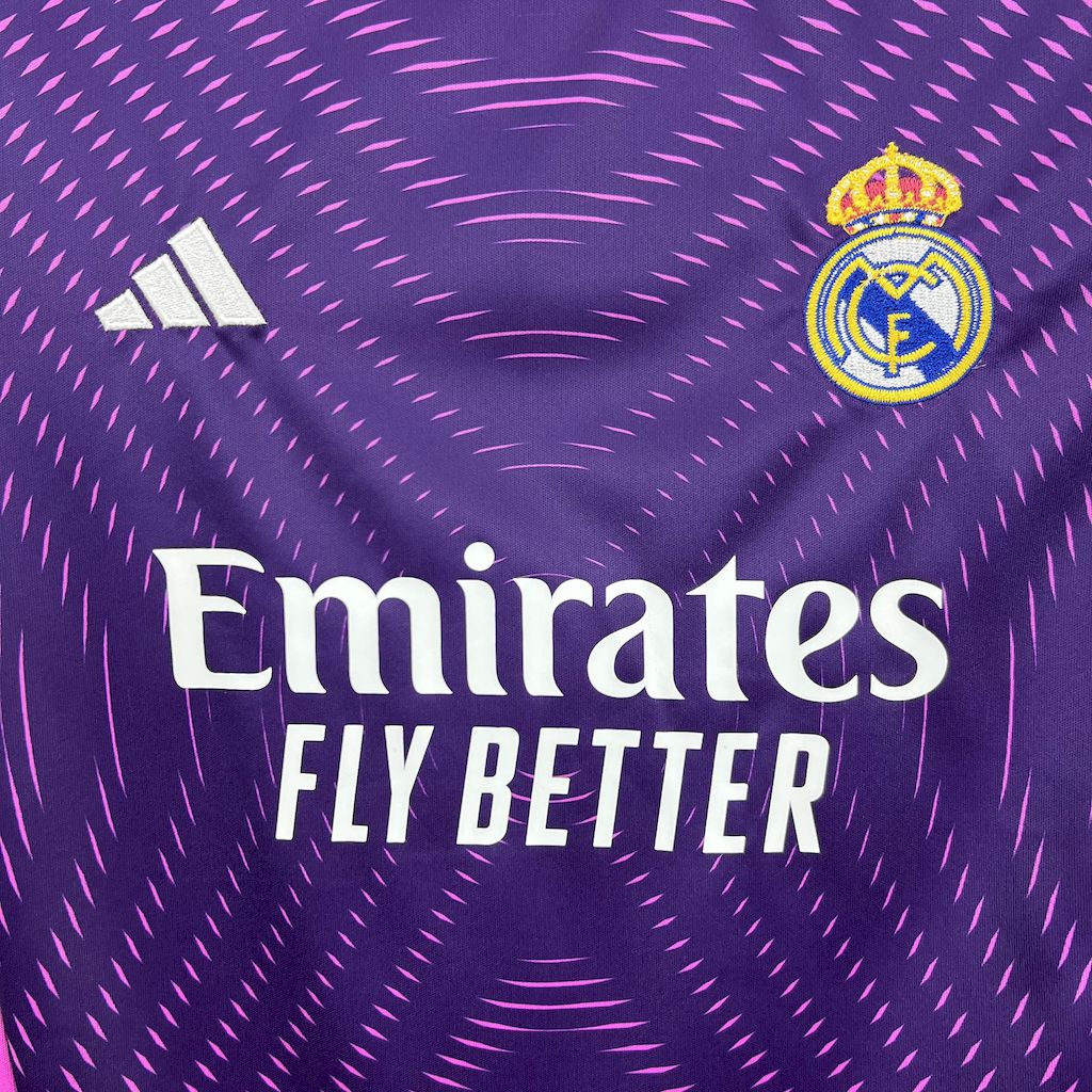 Real Madrid 2025/26 Purple Goalkeeper Kids Kit